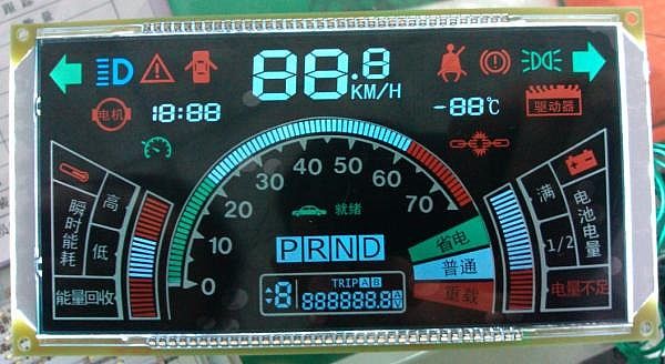 High-end BTN color LCD screen for electric vehicles
